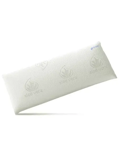 Almohada viscoelástica con funda de aloe vera en horizontal