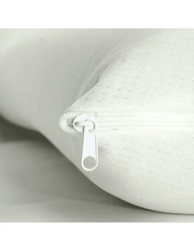 Zipper on the memory foam pillow cover