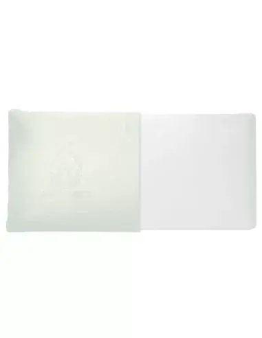Almohada viscoelástica desplegada con funda de aloe vera
