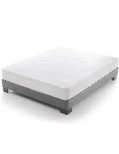 Waterproof mattress protector placed on a mattress