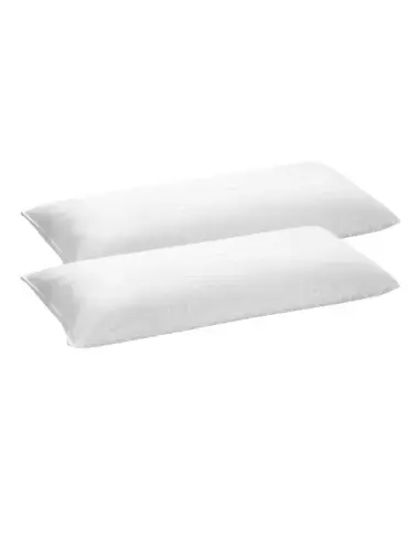 Two pillows with Tencel pillowcases stacked