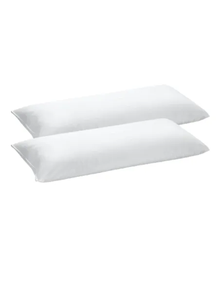 Duas almofadas com capas Tencel empilhadas