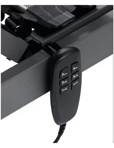 Remote connected to electric adjustable bed frame for comfort settings Remote connected to electric adjustable bed frame for comfort settings