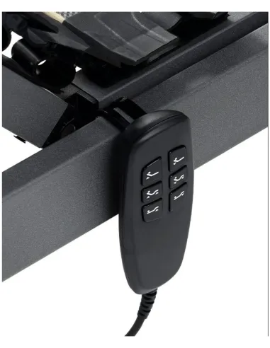 Remote control for electric bed frame connected to the adjustable bed structure