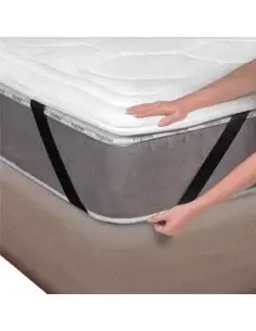 Topper viscoelástico Viscogel Cashmere sobre cama de casal 2