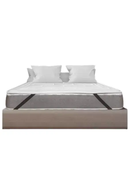 Viscogel Cashmere memory foam topper on a double bed