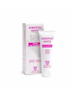 Xhekpon Manos Crema Reparadora 40 ml - Crema con colágeno para hidratar, suavizar y reparar manos secas y agrietadas