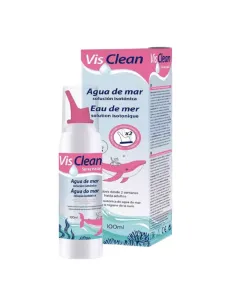 Água do Mar Nasal Visclean 100ml - solução isotónica para limpeza e descongestionamento natural das vias respiratórias