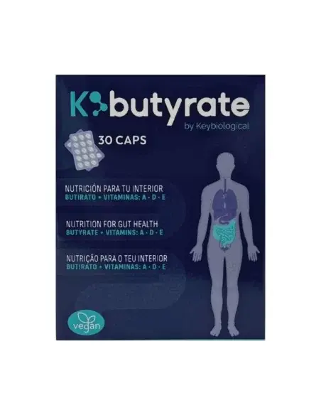 Box of K-Butyrate 30 capsules, intestinal health