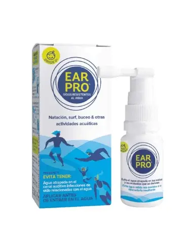 Caixa e spray Ear Pro para proteção auditiva resistente à água Caixa e spray Ear Pro para proteção auditiva resistente à água