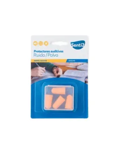 Tampões de ouvidos de espuma Senti2 para proteção contra ruído e poeira