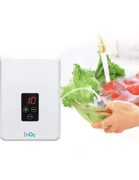 Gerador de ozono ENO3 a limpar vegetais com água
