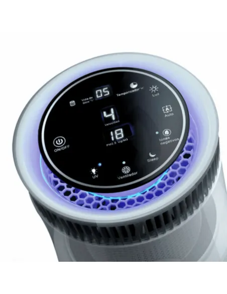 Digital control panel of the Fresh Life 360 air purifier