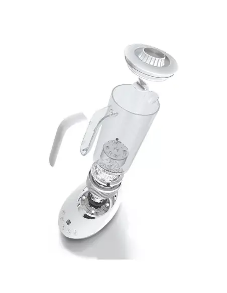 Disassembled view of the Fastome hydrogen water jug showing internal components