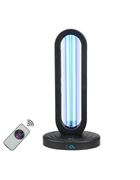 Lâmpada UV-C de ozono EnO3 com controlo remoto para desinfeção de ar e superfícies