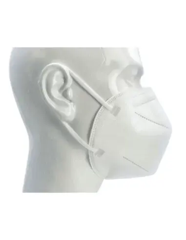 Vista lateral de mascarilla FFP2 NR First Protec en maniquí