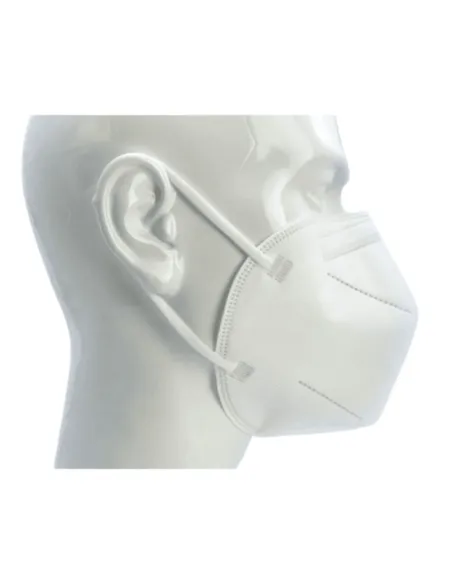 Side view of FFP2 NR First Protec mask on a mannequin