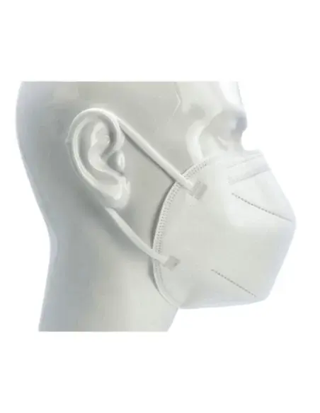 Side view of FFP2 NR First Protec mask on a mannequin