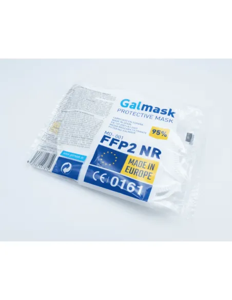 Envoltorio individual de mascarilla FFP2 Galmask con certificación CE