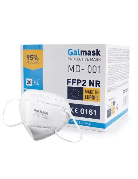 Caja de mascarillas FFP2 NR Galmask, paquete de 20 unidades, 95% de protección