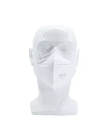 Vista frontal da máscara FFP2 Galmask em manequim branco