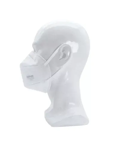 Side view of FFP2 Galmask mask on a white mannequin
