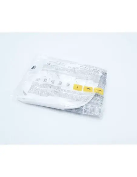 Back part of the FFP2 Galmask mask wrapping with instructions for use