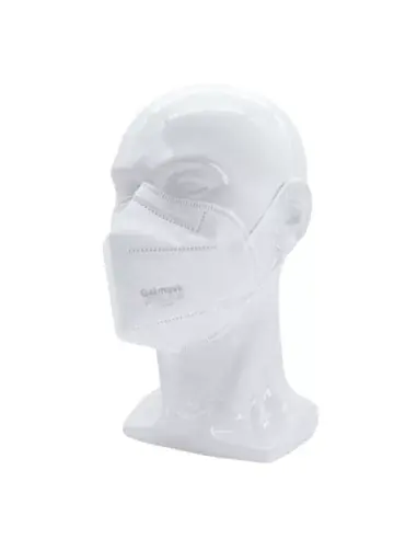 Vista a 45º de mascarilla ffp2 Galmask color blanco