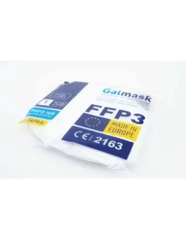 Envase individual de mascarilla FFP3 Galmask, 5 capas de protección y certificación CE