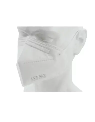 White FFP3 Galmask mask with CE certification on a mannequin