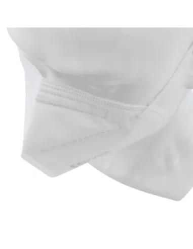 Diagonal view of FFP3 Galmask mask on a white mannequin, highlighting fit and comfort