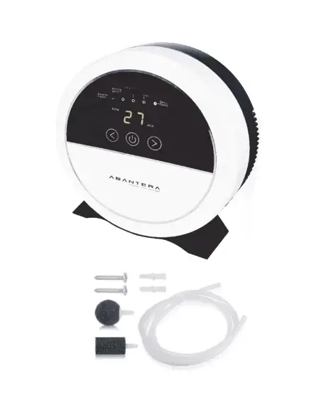 Máquina de Ozono para Desinfectar 800 mg/h con accesorios incluidos, vista frontal.