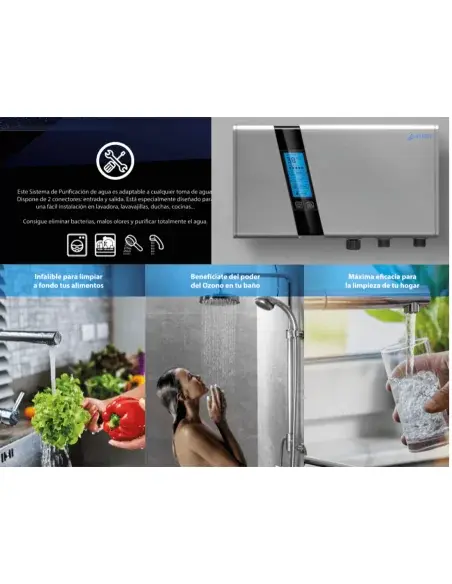 Sistema de purificación de agua con Generador de Ozono Fastome para la limpieza del hogar