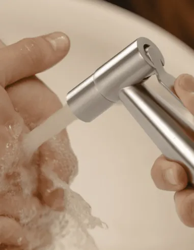 Fastome ozone tap in use for hand washing