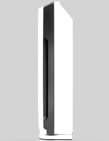 Profile view of the FASTOME ozone purifier with HEPA and UV