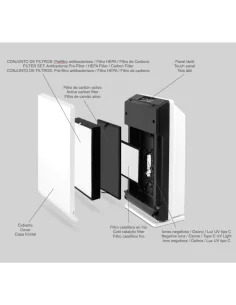 Filtros internos desmontables del purificador de ozono Fastome para limpieza y reemplazo 2
