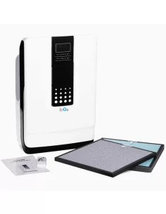 Close-up do purificador de ar UV modelo EnO3 com display digital 2