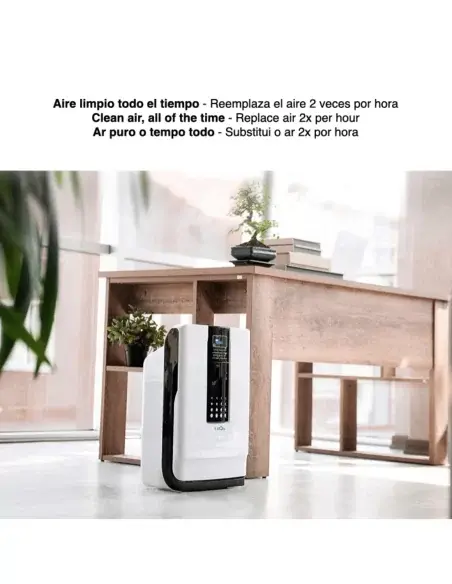 UV air purifier in office for continuous clean air
