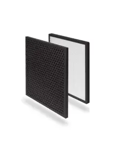 Replacement filter cartridge for UV air purifier with HEPA and active carbon filters