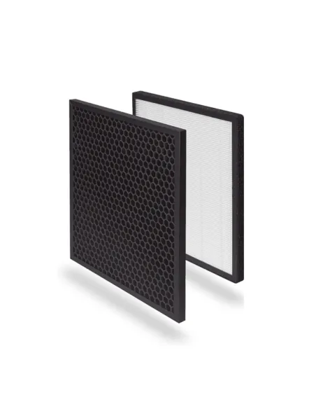 Replacement filter cartridge for UV air purifier with HEPA and active carbon filters