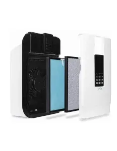 Cartucho de filtros de recambio para purificador de aire UV con filtro HEPA y de carbón activo 2