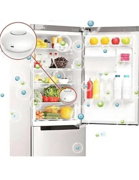 Ozone microgenerator inside a fridge purifying the air