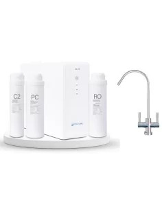 Purificador de agua FASTOME 600GPD con autolimpieza y flushing automático, vista lateral 2