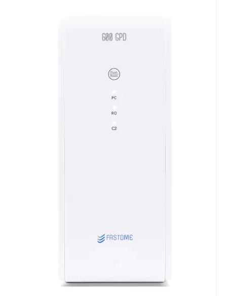 FASTOME 600GPD water purifier with self-cleaning and automatic flushing, front view