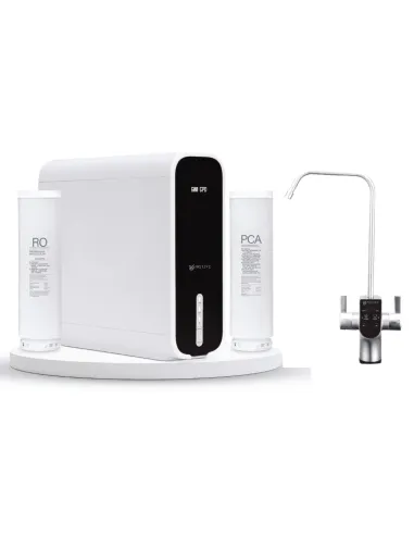 Sistema completo de purificación de agua FASTOME 600GPD con hidrógeno enriquecido, grifo y filtros
