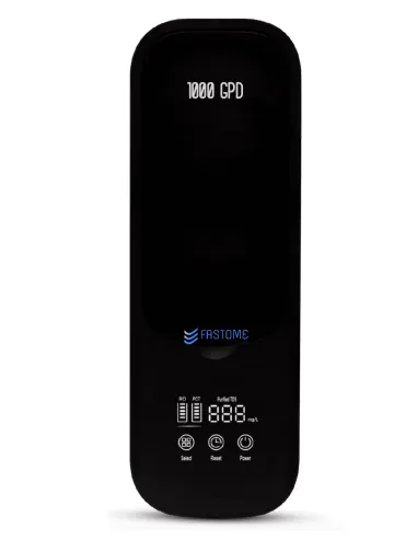 Purificador de agua profesional antical FASTOME 1000GPD, vista frontal