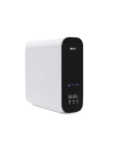 Purificador de agua profesional FASTOME 1000GPD con alcalinizador, anticalcario y vista lateral