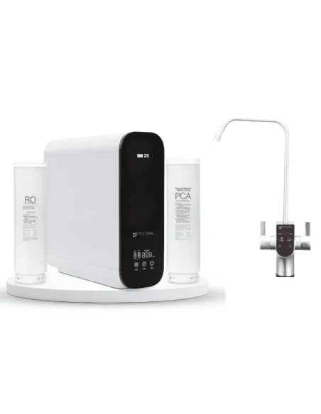 Sistema completo de osmosis inversa FASTOME 1000GPD con hidrógeno enriquecido filtros y grifo