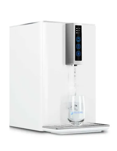 Side view of FASTOME professional countertop dispenser with ultrafiltration and gas