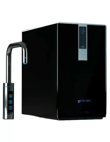Side view of FASTOME professional under-counter dispenser with ultrafiltration, UV, and gas Side view of FASTOME professional under-counter dispenser with ultrafiltration, UV, and gas